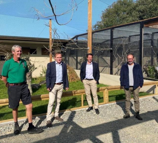 Nigel Huddleston in Cornwall Nigel Huddleston in Cornwall - L-R: Nick Reynolds (Paradise Park), George Eustice MP, Nigel Huddleston MP, Jonathan Bray